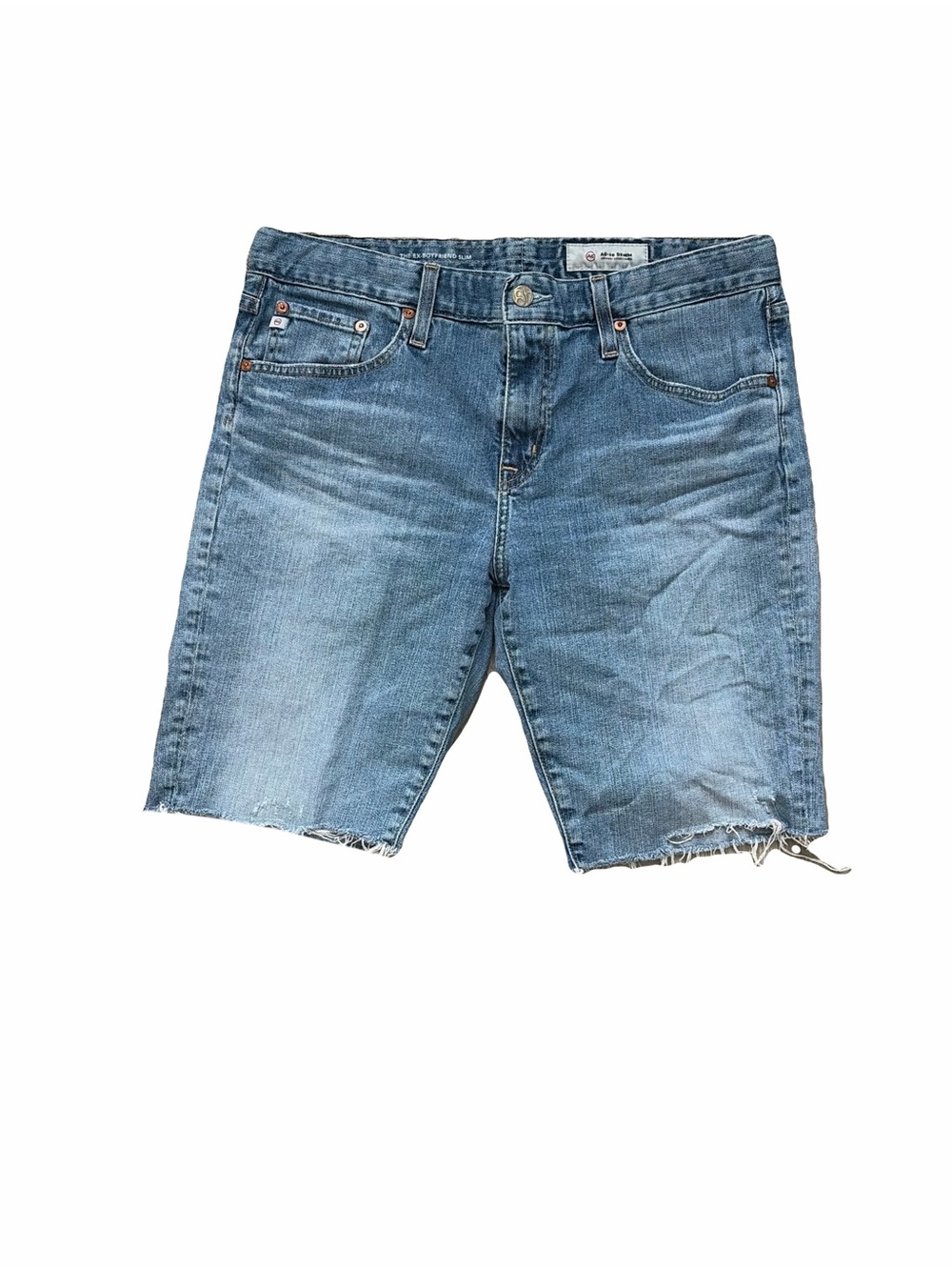 AG Adriano Goldschmied Light Blue Denim Cutoff Shorts
